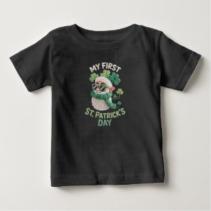 Camiseta Primeiro Dia de São Patrício, Bebê Irlandês