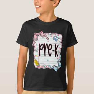 Camiseta Primeiro Dia Do Arco De Coquete Da Pré-escola Para