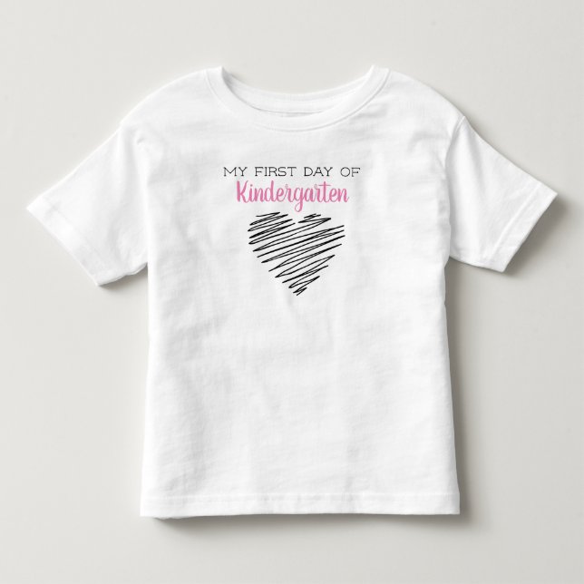 Camiseta Primeiro Dia do Jardim de Infância (Frente)