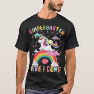 Camiseta Primeiro Dia do Jardim de Infância Aqui Eu Vim Uni