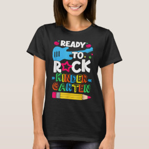 Camiseta Primeiro Dia Do Jardim De Infância Pronta Para Roc