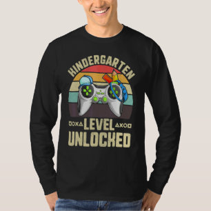 Camiseta Primeiro Dia Do Jardin De Infância Gamer 1º Dia D
