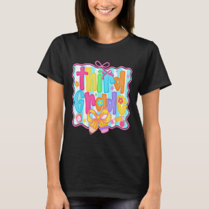 Camiseta Primeiro Dia Do Pacote Floral Da Terceira Série Pa