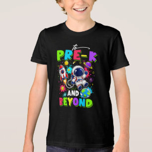 Camiseta Primeiro Dia do Pré-K Astronauta Espaço Volta às A