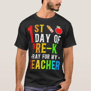 Camiseta Primeiro dia do Pré-K Reza pela minha professora D