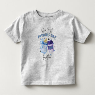 Camiseta Primeiro Dia dos Pais Juntos Conjunto Combinado /