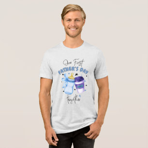 Camiseta Primeiro Dia dos Pais Juntos Conjunto de roupa com