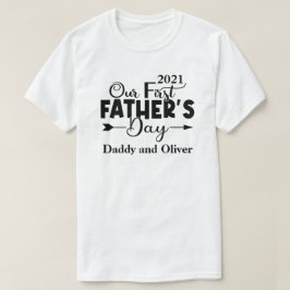 Camiseta Primeiro Dia dos Pais Masculino Branco
