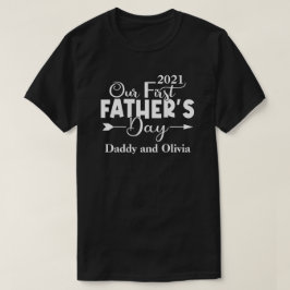Camiseta Primeiro Dia dos Pais Masculino Preto