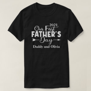 Camiseta Primeiro Dia dos Pais Masculino Preto