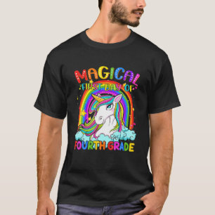 Camiseta Primeiro Dia Mágico De Unicórnio Do Quarto Grau 