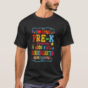 Camiseta Primeiro Dia Tão Longo Pré K Alô Graduado No Jardi