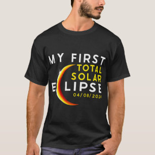 Camiseta Primeiro Eclipse Solar Total Abril 8 Crianças de B