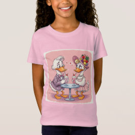 Camiseta Primeiro encontro, Patos e Milkshake por Natasha U