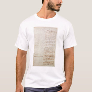 Camiseta Primeiro esboço da constituição dos E.U.
