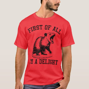 Camiseta Primeiro Eu Sou Gambá Delight Piada Engraçada de G