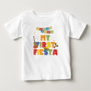 Camiseta Primeiro Fiesta Boy Birthday Tshirt