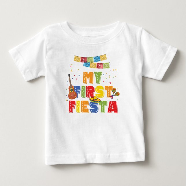 Camiseta Primeiro Fiesta Boy Birthday Tshirt (Frente)