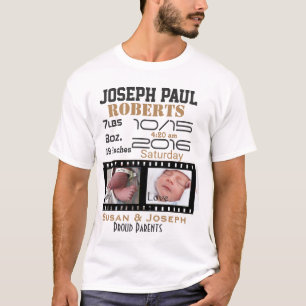 Camiseta Primeiro filme fotográfico Novo bebê personaliza