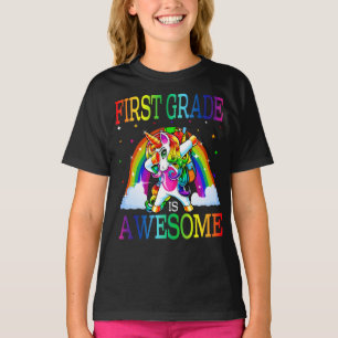 Camiseta Primeiro Grau É Incrível Unicórnio De Volta À