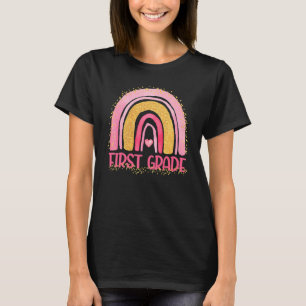 Camiseta Primeiro Grau Rainbow Watercolor Professora Kids B