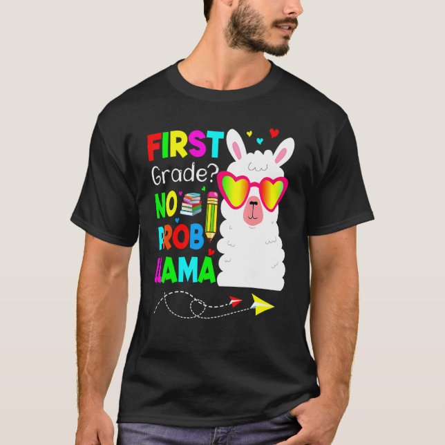 Camiseta Primeiro Grau Sem Prob Llama Professor Estudante D (Frente)