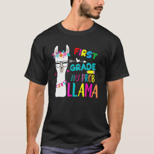 Camiseta Primeiro Grau Sem Prob Llama Professor Primeiro Di