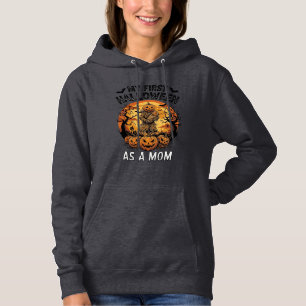 Camiseta Primeiro Halloween Como Mamãe Abóbora Espantalho B