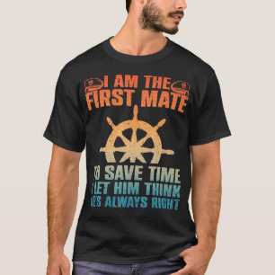 Camiseta Primeiro imediato engraçado para homens e mulheres