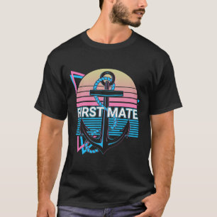 Camiseta Primeiro imediato retrô de navegação