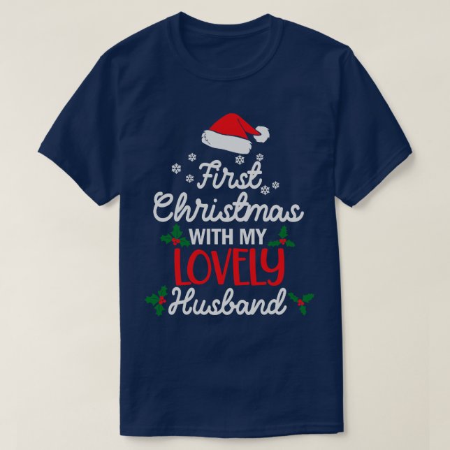 Camiseta Primeiro Natal Com Meu Amor Hus (Frente do Design)