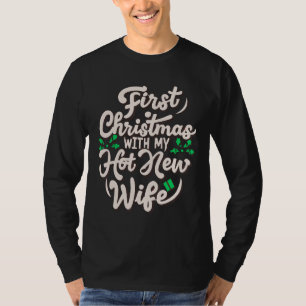 Camiseta Primeiro Natal Com Meus Novos Casais Engraçados Da