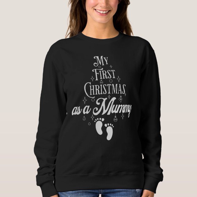 Camiseta Primeiro Natal como a mamãe (Frente)