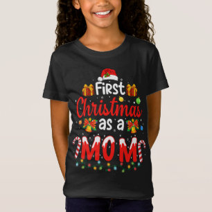 Camiseta Primeiro Natal Como Mãe Noel Hat Ugly Família Xmas