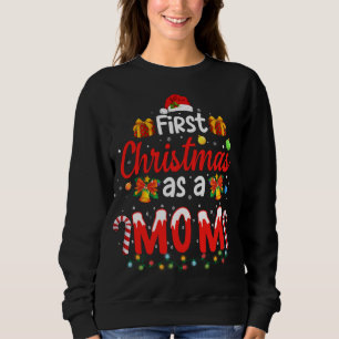 Camiseta Primeiro Natal Como Mãe Noel Hat Ugly Família Xmas