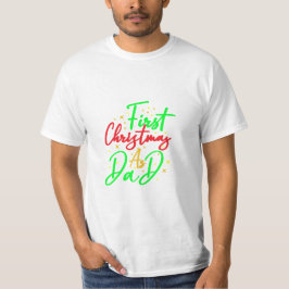 Camiseta Primeiro Natal como Pai -