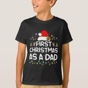 Camiseta Primeiro Natal Como Pai Engraçado Novo papai Natal
