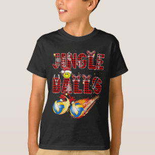 Camiseta Primeiro Natal Como Pai Jingle Voleibol Papa Tio D