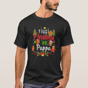 Camiseta Primeiro Natal Como Papa Família Correspondendo Pa