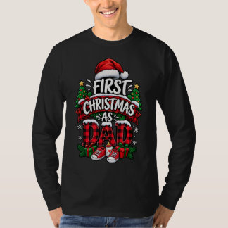 Camiseta Primeiro Natal como Papai - Novo Papai Fofo