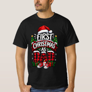 Camiseta Primeiro Natal como Papai - Novo Papai Fofo