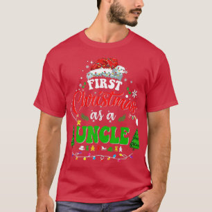Camiseta Primeiro Natal como Tio Novo Tio 1rua Natal