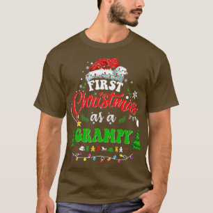 Camiseta Primeiro Natal Como um Chapéu Grampado de Santa Ha