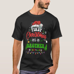 Camiseta Primeiro Natal Como Um Irmão Engraçado Papais noei