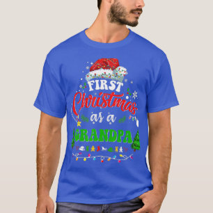 Camiseta Primeiro Natal como Vovô Novo Vovô 1rua Christm