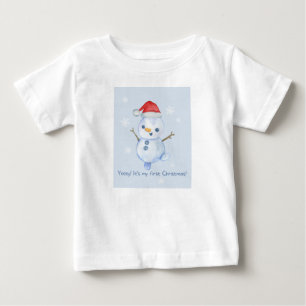 Camiseta Primeiro Natal do bebê