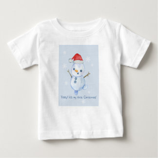 Camiseta Primeiro Natal do bebê