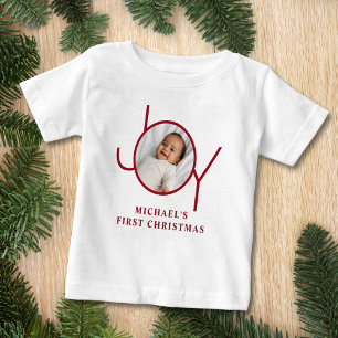 Camiseta Primeiro Natal do Bebê