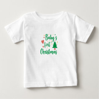 Camiseta Primeiro Natal do Bebê