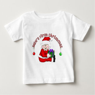 Camiseta Primeiro Natal do Bebê Baby Santa (CA1)